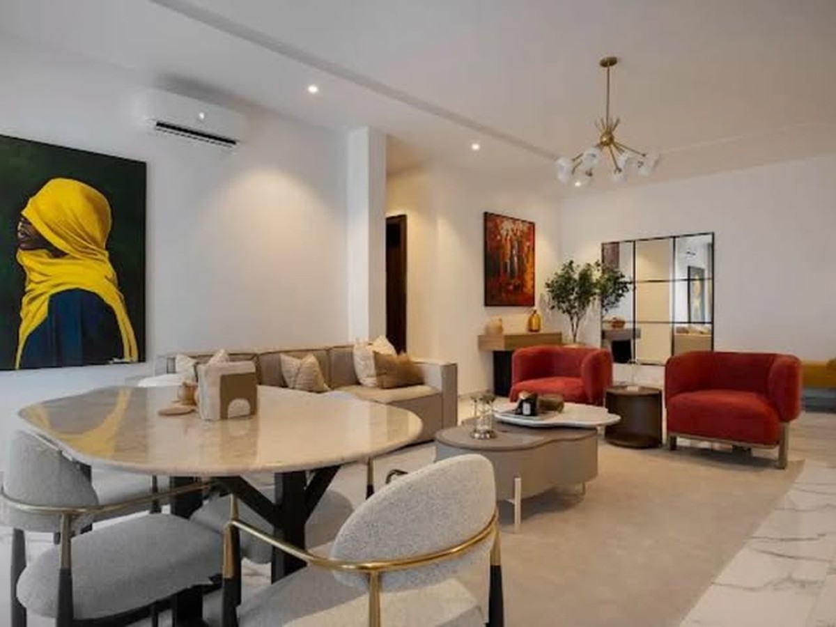 Furnished apartment interior at Whitesand, Lekki